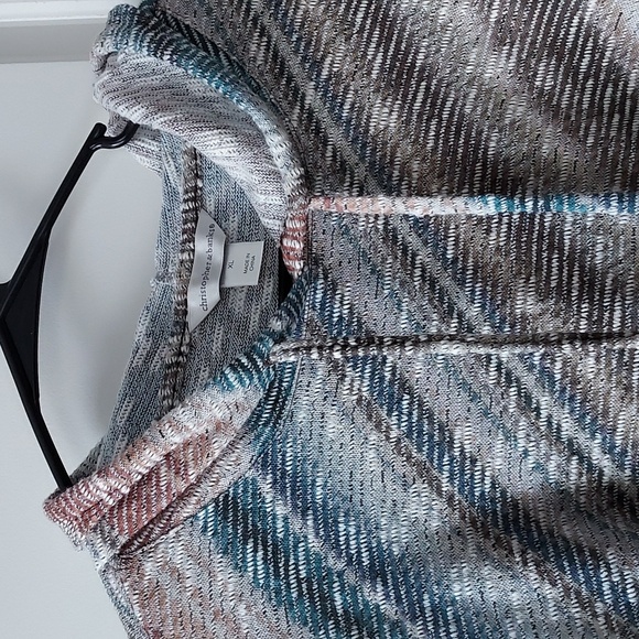 Christopher & Banks Hooded long sleeve multicolor sweater xl - Picture 5 of 11